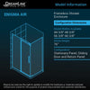 DreamLine Enigma Air Sliding Shower Enclosure 34.75" x 48.37" x 76" Brushed Stainless Steel New