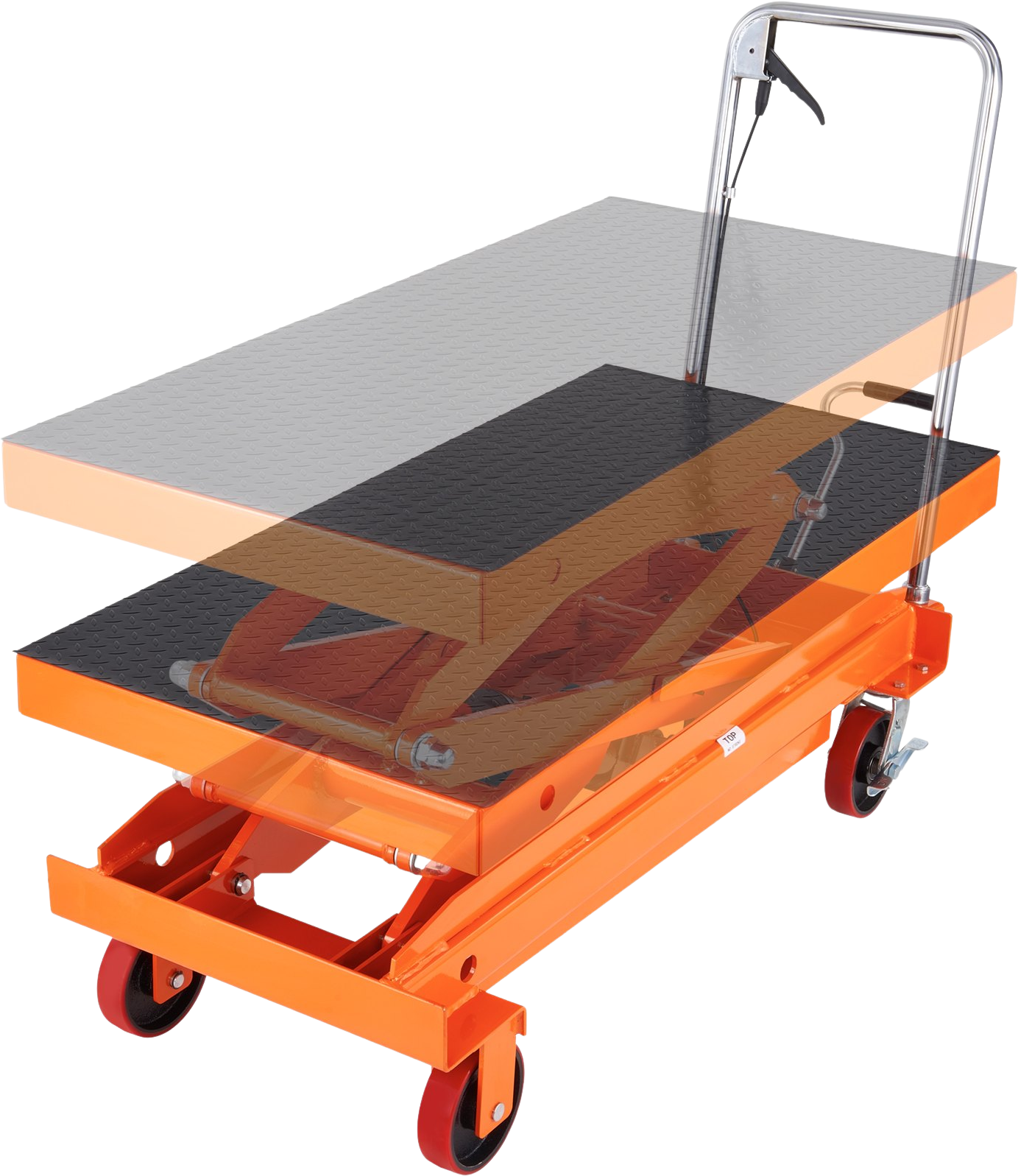 Vevor Hydraulic Lift Table Cart 1760 Lbs. Manual Double Scissor 59