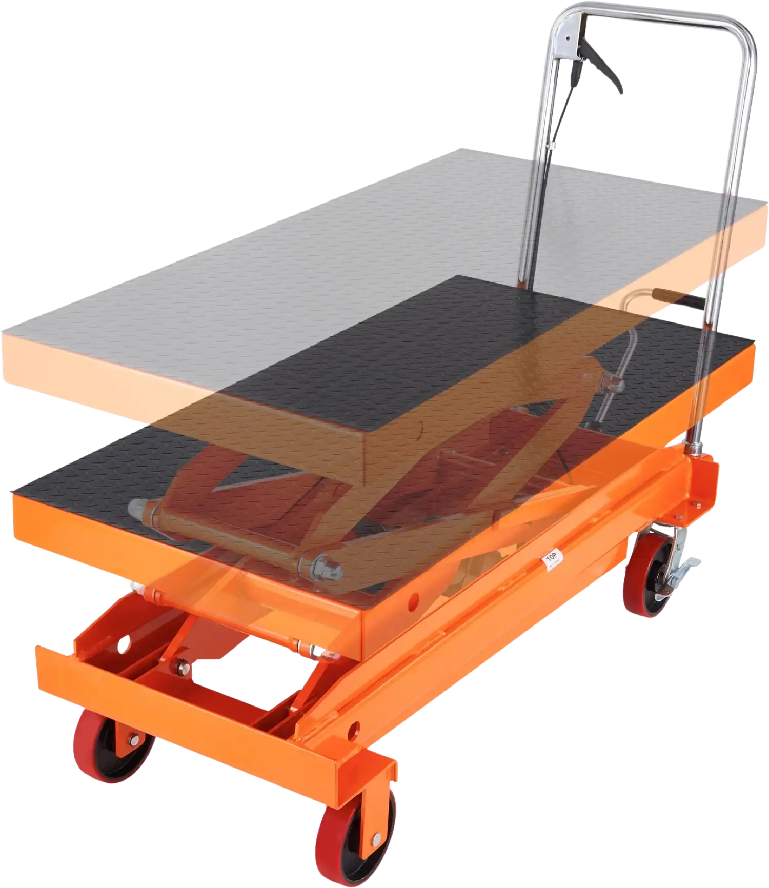 Vevor Hydraulic Lift Table Cart 1760 Lbs. Manual Double Scissor 59