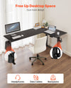 Vevor Electric L-Shaped Standing Desk Adjustable Height Corner Workstation New