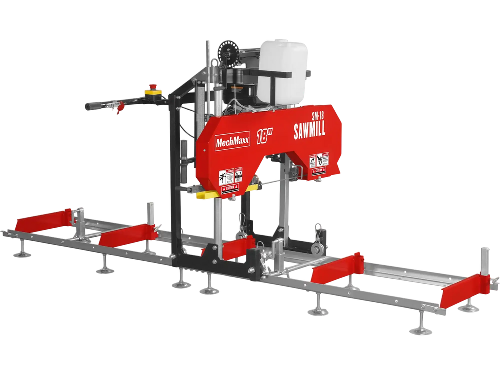 18" Portable Sawmill,  212cc 7HP Gasoline Engine,  15" Board  Width,  10' Track Length ,  SM-18