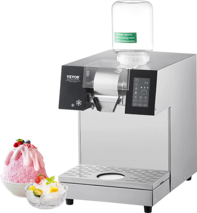 Vevor Commercial Snowflake Ice Machine 529 Lbs/24H Stainless Steel Multi-Texture Ice New