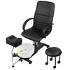 Vevor Pedicure Spa Unit with Adjustable Hydraulic Lift Chair Easy-Clean Massage Footbath and Technician Stool New