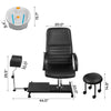 Vevor Pedicure Spa Unit with Adjustable Hydraulic Lift Chair Easy-Clean Massage Footbath and Technician Stool New