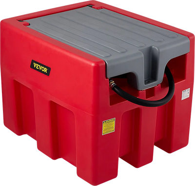 Vevor Diesel Fuel Tank Portable 58 Gallon Capacity 10 GPM 12V Transfer Pump 13.1' Hose Black Gray or Red New