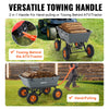 Vevor Dump Cart 1500 lbs Capacity 7 cu. ft. Poly Garden Utility 13" Tires Steel Frame New