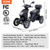 Vevor Mobility Scooter 4-Wheel Heavy Duty 450 lbs. Capacity 48V 500W 15.5 MPH 40 Mile Range New