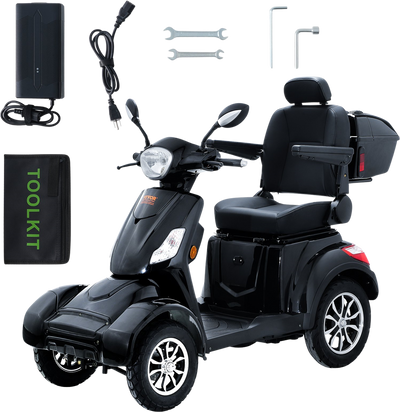 Vevor Mobility Scooter 4-Wheel Heavy Duty 500 lbs. Capacity 60V 800W 15.5 MPH 31 Mile Range New
