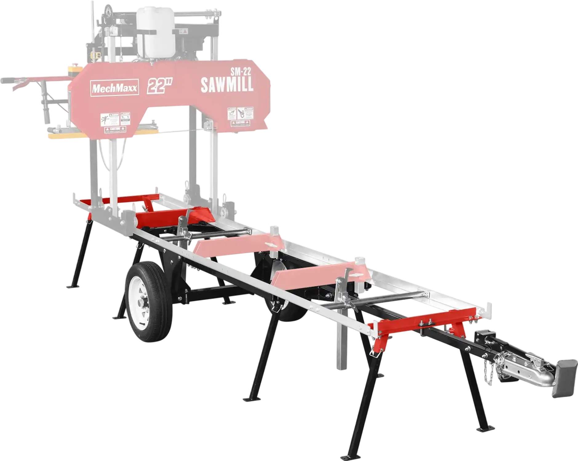 MechMaxx 410719 Sawmill SM-22 Trailer Combo Kit for 13' Track Length New