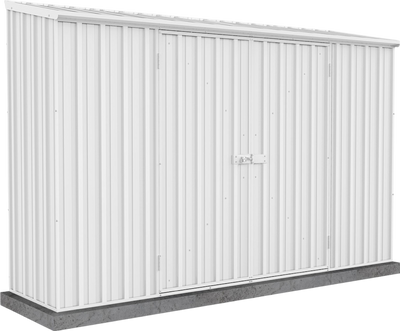 Absco AB1112 Space Saver 10 x 3 Ft Metal Storage Shed Galvanized Steel New