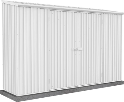 Absco AB1112 Space Saver 10 x 3 Ft Metal Storage Shed Galvanized Steel New