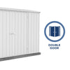 Absco AB1112 Space Saver 10 x 3 Ft Metal Storage Shed Galvanized Steel New
