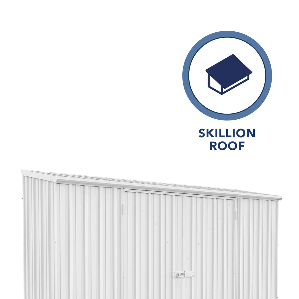 Absco AB1112 Space Saver 10 x 3 Ft Metal Storage Shed Galvanized Steel New