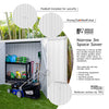 Absco AB1112 Space Saver 10 x 3 Ft Metal Storage Shed Galvanized Steel New