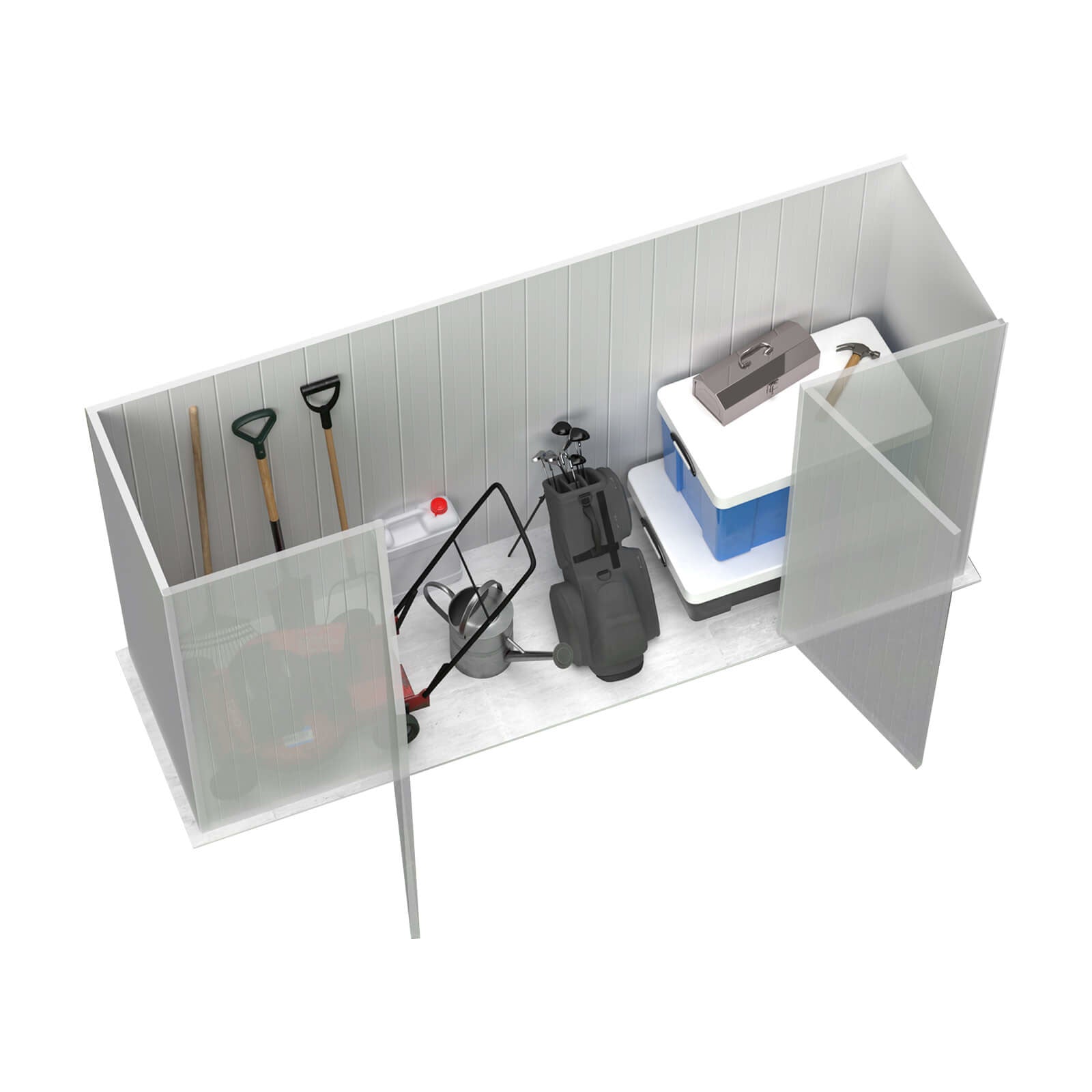 Absco AB1112 Space Saver 10 x 3 Ft Metal Storage Shed