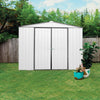 Absco AB1121 Regent Storage Shed with MN Channels 10 x 12 Ft Galvanized Steel New