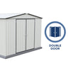 Absco AB1121 Regent Storage Shed with MN Channels 10 x 12 Ft Galvanized Steel New