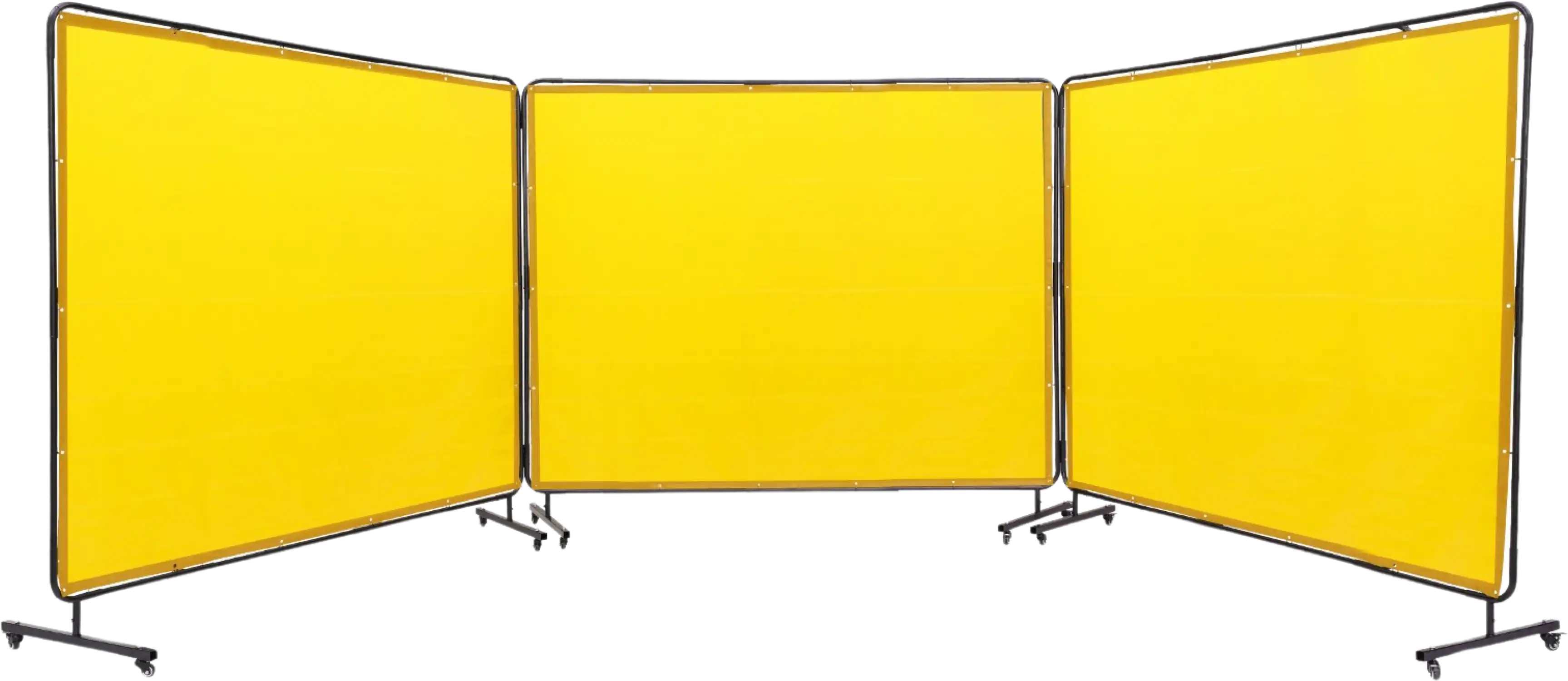 Vevor Welding Screen 3-Panel 6' x 8' Flame Resistant Vinyl Protection Screen with Frame and Wheels New