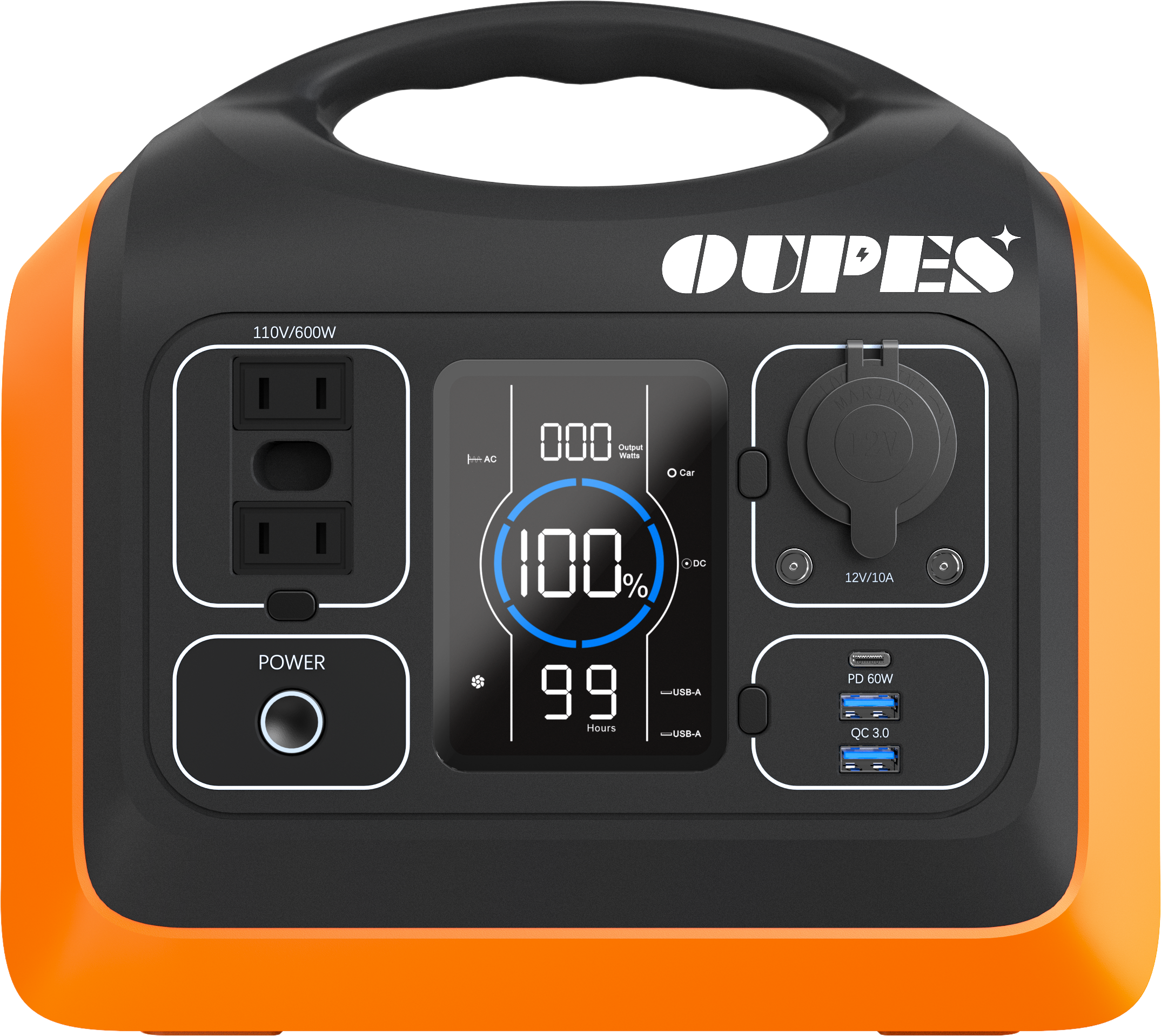 Oupes SP-UPP-600J Portable Power Station 600W 595Wh New