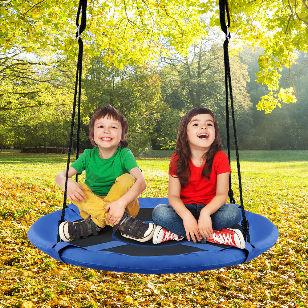 2-in-1 40 Inch Kids Hanging Chair Detachable Swing Tent Set-Blue - Gallery View 1 of 12