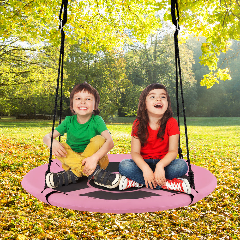 2-in-1 40 Inch Kids Hanging Chair Detachable Swing Tent Set-Pink - Gallery View 1 of 12