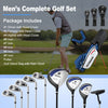 Costway Golf Club Set 10 Piece Complete Package with Driver Irons Putter and Stand Bag 42076519 New