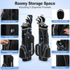 Costway Golf Club Set 10 Piece Complete Package with Driver Irons Putter and Stand Bag 42076519 New