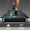 Costway SuperFit 2 in 1 Folding Treadmill 2.25 HP App Speaker Remote Control New