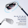 Costway Golf Club Set 11 Pieces Complete Package with Driver Irons Putter and Bag 13896427 New