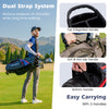 Costway Golf Club Set 11 Pieces Complete Package with Driver Irons Putter and Bag 13896427 New