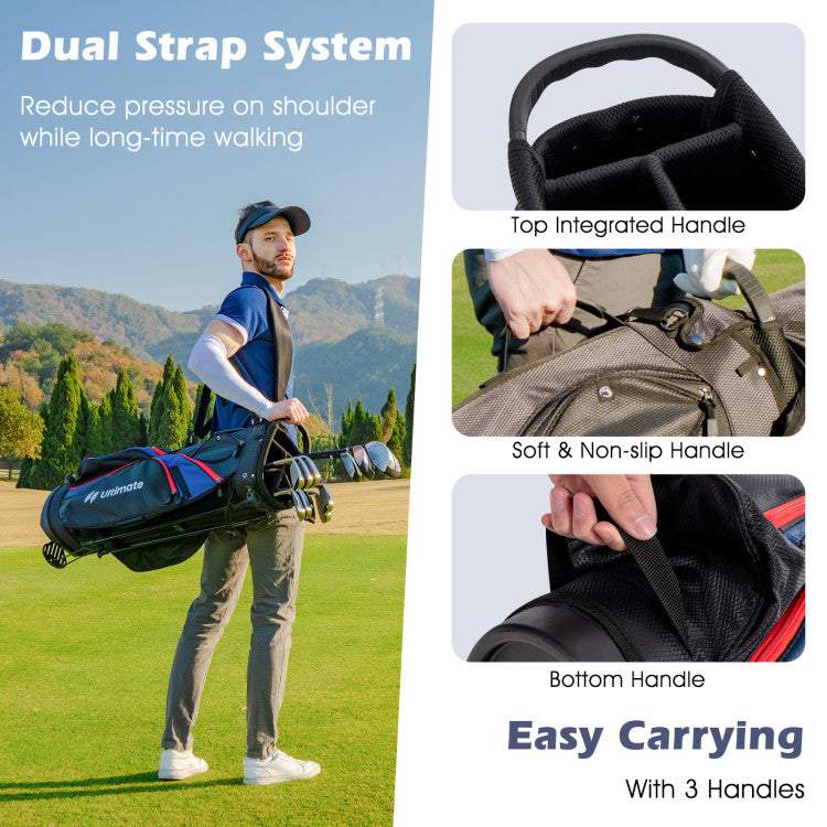 Costway Golf Club Set 11 Pieces Complete Package with Driver Irons Putter and Bag 13896427 New