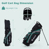 Costway Golf Club Set 11 Pieces Complete Package with Driver Irons Putter and Bag 13896427 New