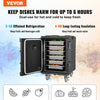 Vevor Insulated Food Pan Carrier 95 Qt Stackable Hot and Cold Transport Box with Wheels New