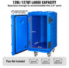 Vevor Insulated Food Pan Carrier 32 Gal Stackable Front-Load with Wheels New