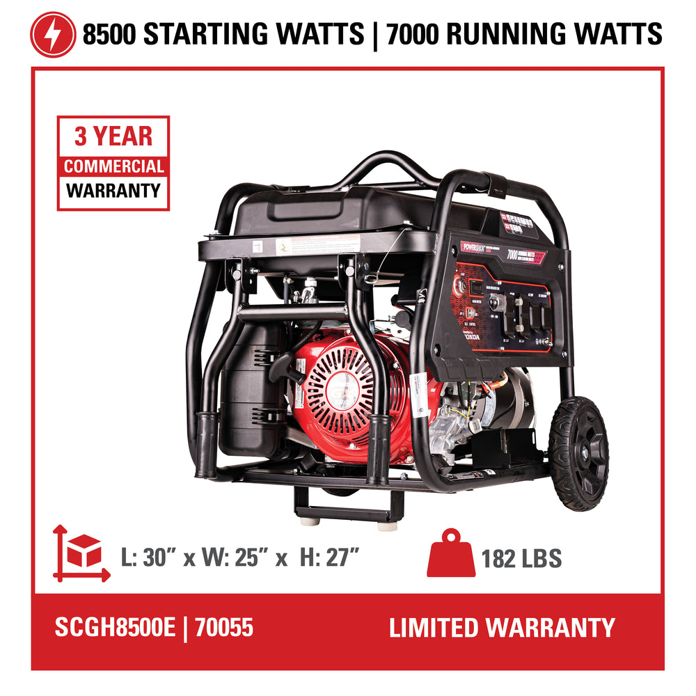 Industrial Generator SCGH8500E specs