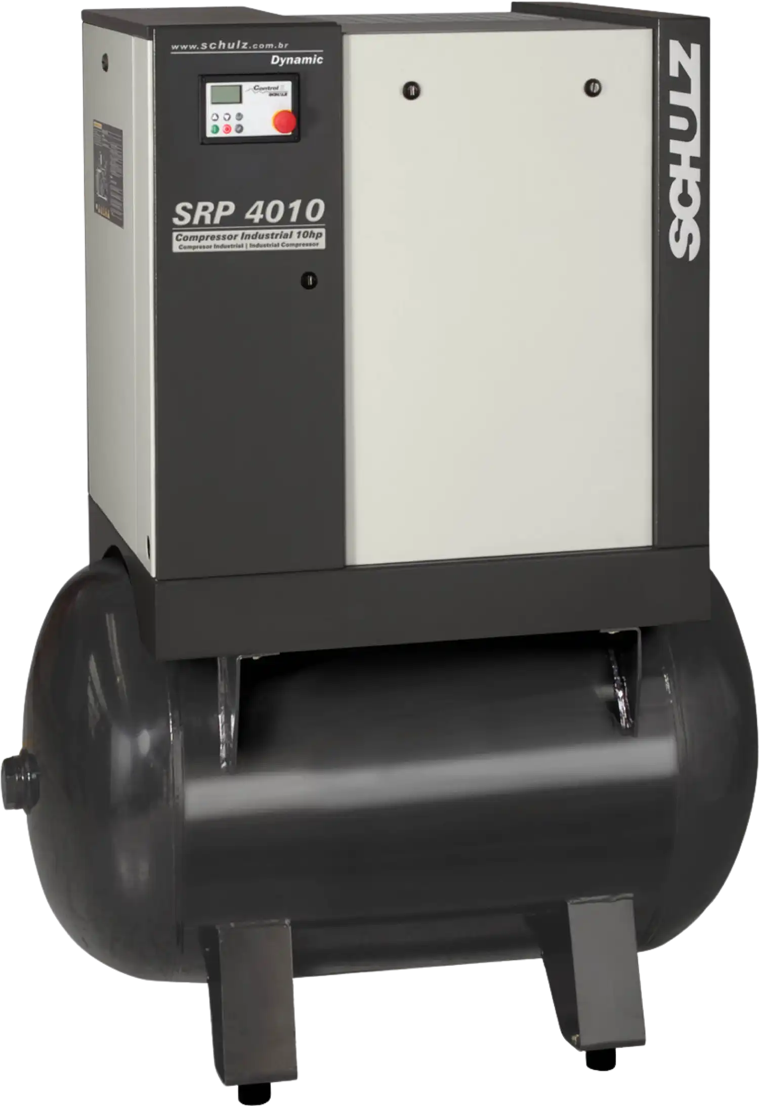 Schulz SRP-4010 Dynamic Air Compressor 10 HP 120 gal. 208-230V 3-Phase Horizontal 970.3902-0 New