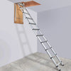 Vevor Telescoping Aluminum Attic Ladder 9.8'–10.5' with Concealed Door 350 Lb Capacity New