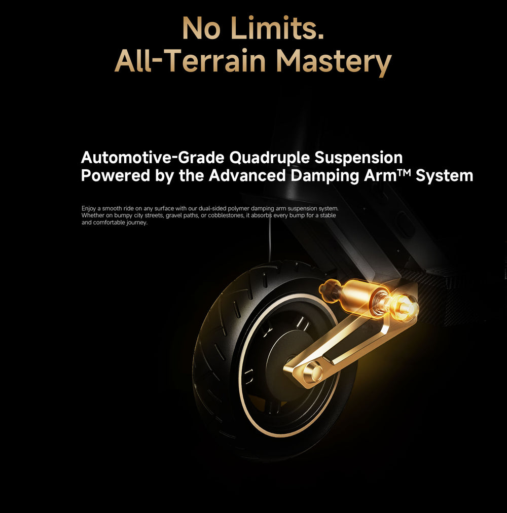 Navee ST3 Pro Electric Scooter All-Terrain 25 MPH 45 Mile Max Range 1350W New