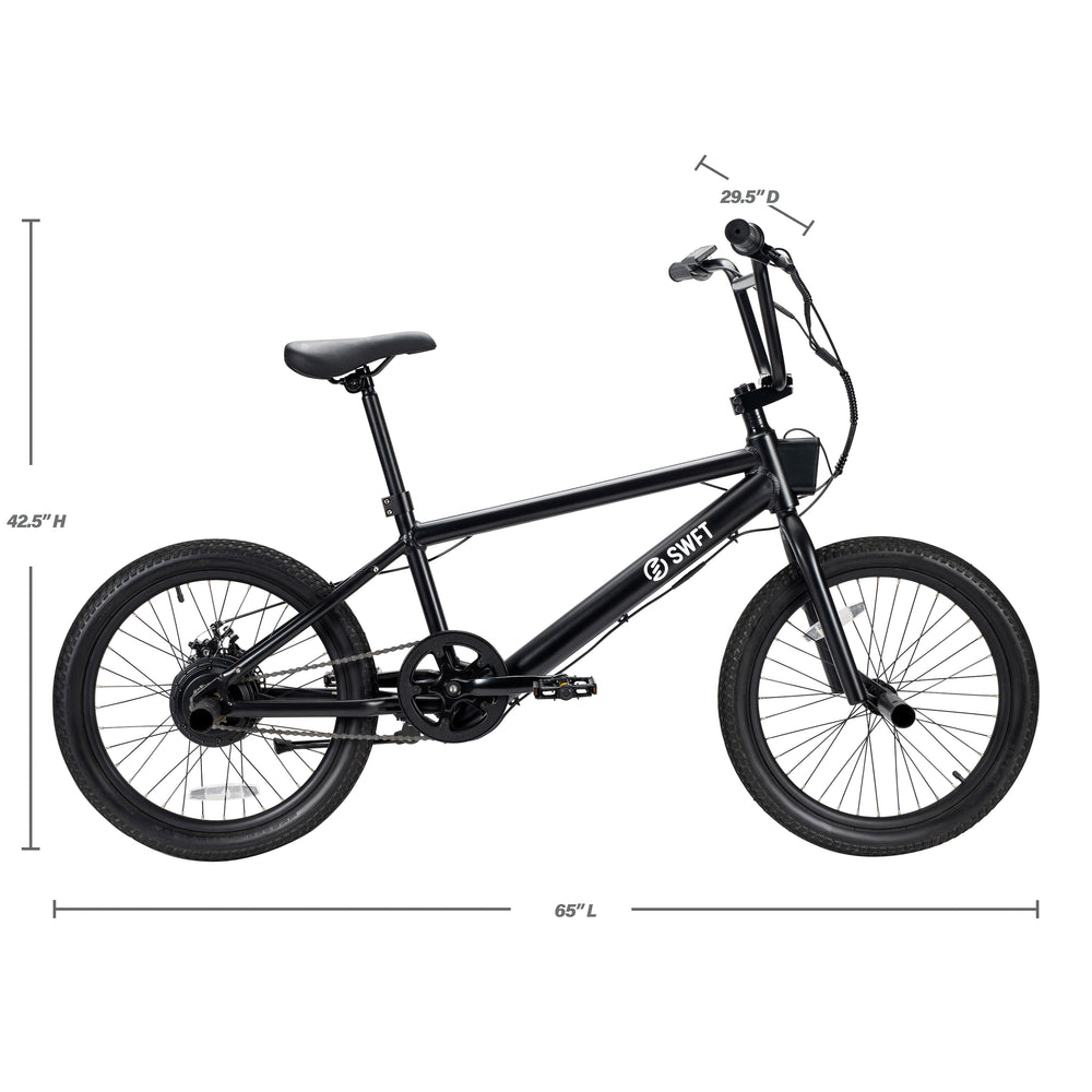 speed bmx bicycles SWFT BMX Style Electric Bike 350W 35 Mile Range 20 MPH Top Speed New – FactoryPure