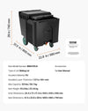 Vevor Commercial Ice Bin 125 Lbs Capacity Portable Ice Caddy with Wheels New