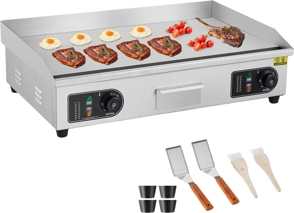Vevor Commercial Electric Griddle 28.7 x 15.7 4400W Countertop Flat FactoryPure