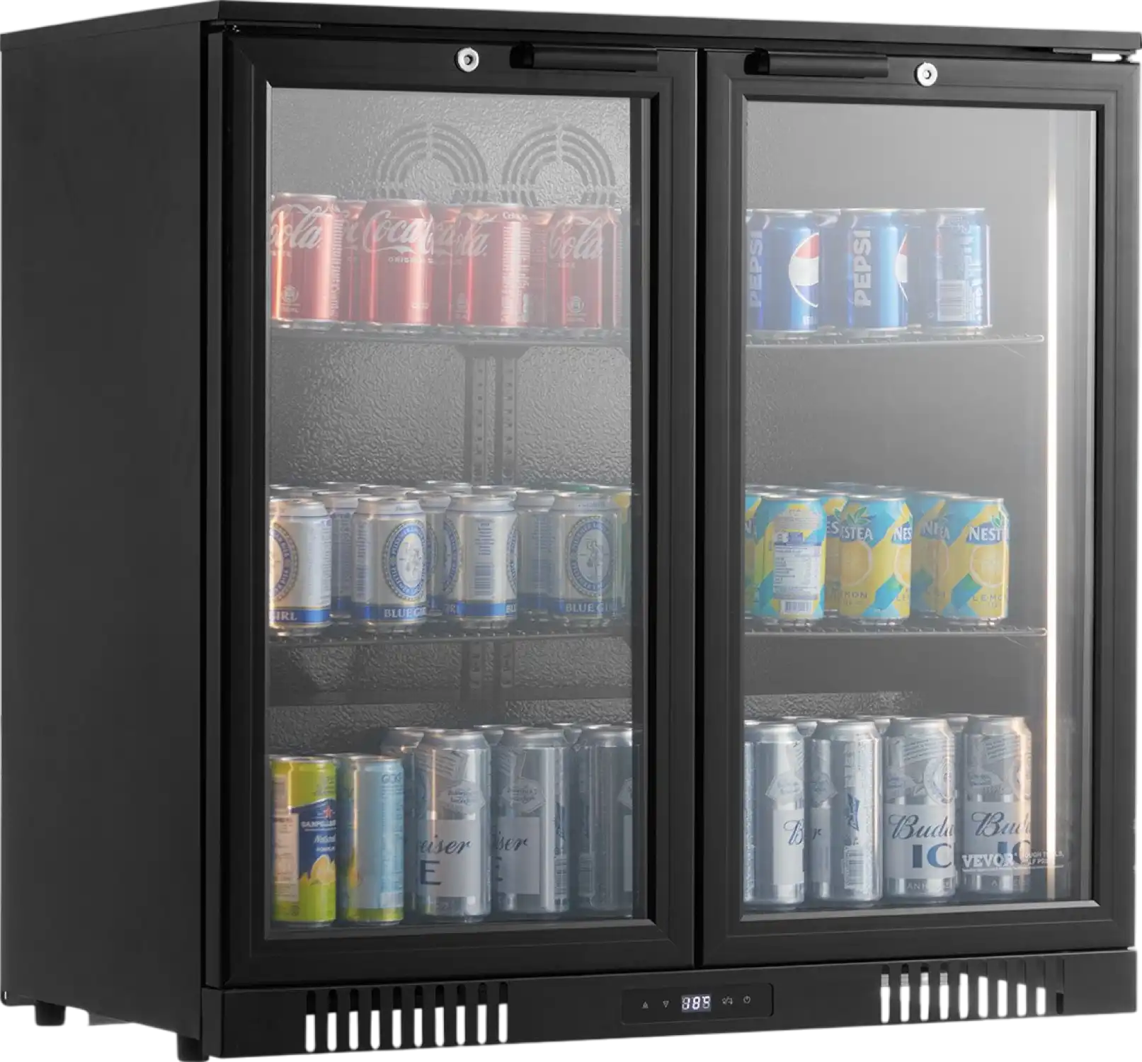 Vevor 246-Can Commercial Beverage Refrigerator Built-In or Freestanding Glass Door New