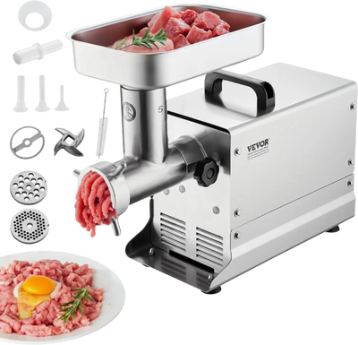 Vevor Commercial Electric Meat Grinder 5 Lbs/Min 300W Stainless Steel Sausage Stuffer New