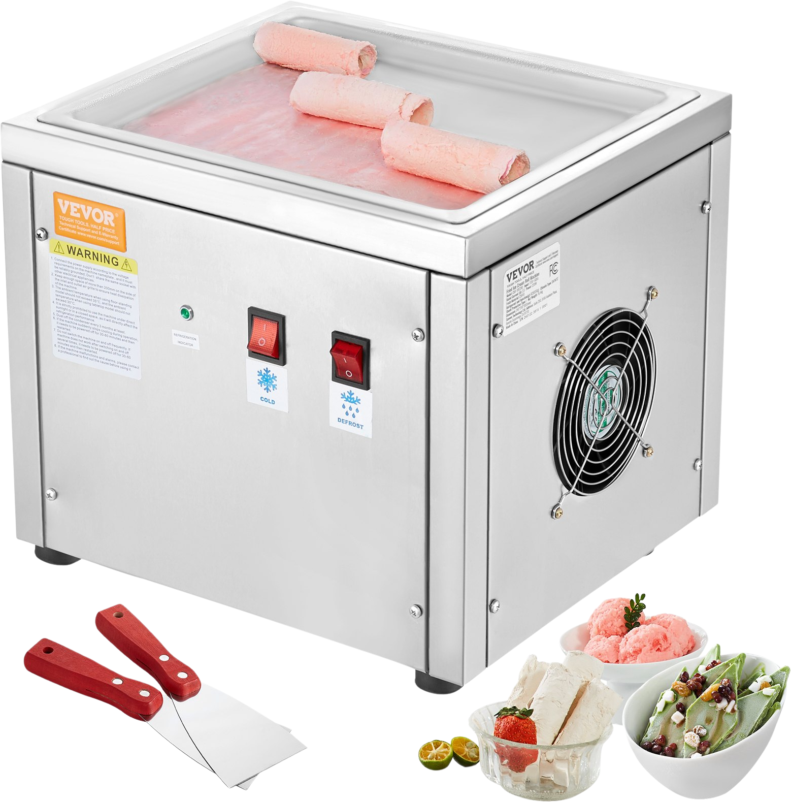 Vevor Ice Cream Roll Machine 11