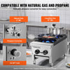 Vevor Commercial Gas Range Stove 56000 BTU 2-Burner Countertop Stainless Steel New