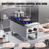 Vevor Commercial Gas Range Stove 56000 BTU 2-Burner Countertop Stainless Steel New