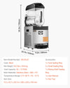 Vevor Commercial Slushy Machine 3.17 Gal Single Tank with Digital Controls and Auto Cleaning New