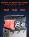 Vevor Commercial Slushy Machine 3 Tank 3.17 Gal Each with Digital Controls and Auto Cleaning New