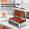 Vevor Panini Press Grill 19" x 9" Electric Griddle with Flat Plates 122°F-572°F Temperature Range New