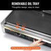 Vevor Panini Press Grill 19" x 9" Electric Griddle with Ridged Top Plate 122°F-572°F Temperature Range New